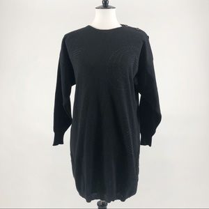 VTG Escada Black Wool Sweater Dress
